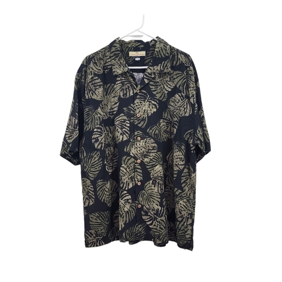 Tommy Bahama Men's 100% Silk Tropical Print Button Down Shirt - XL - Picture 1 of 7